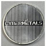1oz Silver Cybermetals Round .999