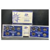 1999 & 2000 US Proof Coin Sets