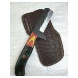 Handmade Steel Fixed Blade Knife w/ Sheath