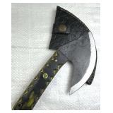 Handmade Steel Fixed Blade Hand Hatchet w/ Sheath