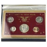 1967 US No Mint Mark Set w/ 40% JFK Half