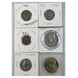 1857 Flying Eagle Cent (Cull) +Silver War 5c Etc