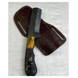 Handmade Steel Fixed Blade Knife w/ Sheath