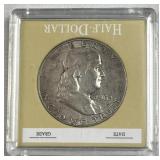 1962-D Franklin Silver Half Dollar, US 90%