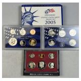 1980 & 2005 US Proof Coin Sets