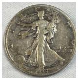 1933-S Walking Liberty Silver Half Dollar, US 90%