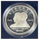 2003 Silver Proof First Flight Dollar, 90%