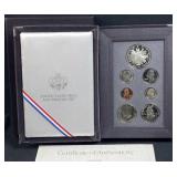 1989 Proof Silver Congress Dollar & Clad Half