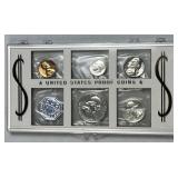 1959 US Silver Proof Coin Set w/ Franklin in Case