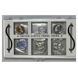 1957 US Silver Proof Coin Set w/ Franklin in Case