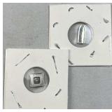 (2) 1g Silver Bars, Geiger & Bullet Shaped .999