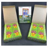 (3) 1986 Fleer Baseball Star Stickers Full Boxes