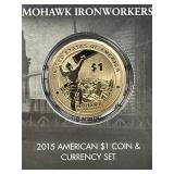 2015 $1 Mohawk Ironworkers Coin/Currency Set