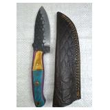 Handmade Steel Fixed Blade Knife w/ Sheath