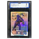 2023 Topps Hunter Brown Rainbow Foil ISA 9