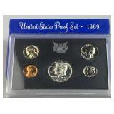 1969 US Proof Coin Set w/ 40% Silver JFK