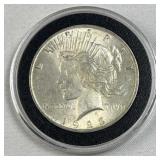 1923 Peace Silver Dollar, US $1 Coin, 90%