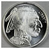 1oz Silver Buffalo/Chief Round .999 Fine
