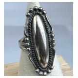 925 Silver Bell Trading Post Vintage Beaded Ring