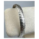 925 Silver Milor Decorated Omega Chain Bracelet