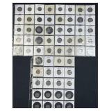 Vintage Jefferson Nickels Pages w/ Some Silver