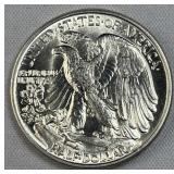 1943 Walking Liberty Silver Half Dollar, Choice