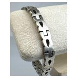 925 Silver Vintage Heavy Taxco Mexico Bracelet