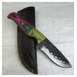 Handmade Steel Fixed Blade Knife w/ Sheath