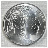 1oz Silver Buffalo/Chief Round .999 Fine