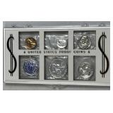 1956 US Silver Proof Coin Set w/ Franklin in Case