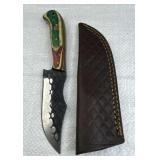 Handmade Steel Fixed Blade Knife w/ Sheath