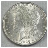 1896 Morgan Silver Dollar, US $1 Coin, Quality