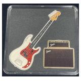 2oz Silver Fender 'Dynamic Duo' Bass/Amp Combo