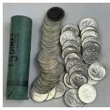 1964 Roll of BU Silver Roosevelt Dimes, 90%