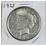 1925 Peace Silver Dollar, US $1 Coin