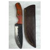Handmade Steel Fixed Blade Knife w/ Sheath