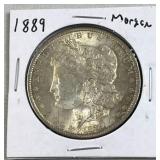 1889 Morgan Silver Dollar, US $1 Coin, Quality