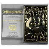 1999 Pokemon 23kt Gold Pl. Jigglypuff w/ COA