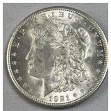 1921-S Morgan Silver Dollar, US $1 Coin, 90%