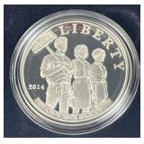 2014 Silver Proof Civil Rights Act 1964 90%