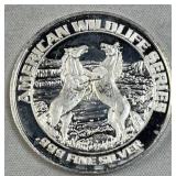 20g Silver American Wildlife-Horses .999 Fine