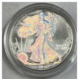 2001 American Silver Eagle 1oz .999, Holographic
