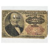 1874 US 25 Cent Fractional Note