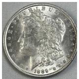 1889 Morgan Silver Dollar, US $1 Coin, Quality