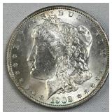 1902-O Morgan Silver Dollar, US $1 Coin, Choice