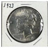 1923 Peace Silver Dollar, US $1 Coin