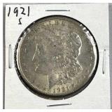 1921-S Morgan Silver Dollar, US $1 Coin