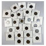 (23) Assorted Indian Head Cents +Gold Plated 1c