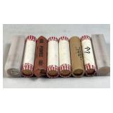 (8) Rolls BU Copper Era Lincoln Memorial Cents