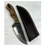 Handmade Steel Fixed Blade Knife w/ Sheath